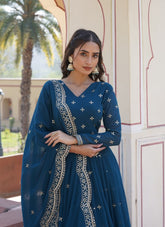 Contemporary Looking Gown in Rama Colour